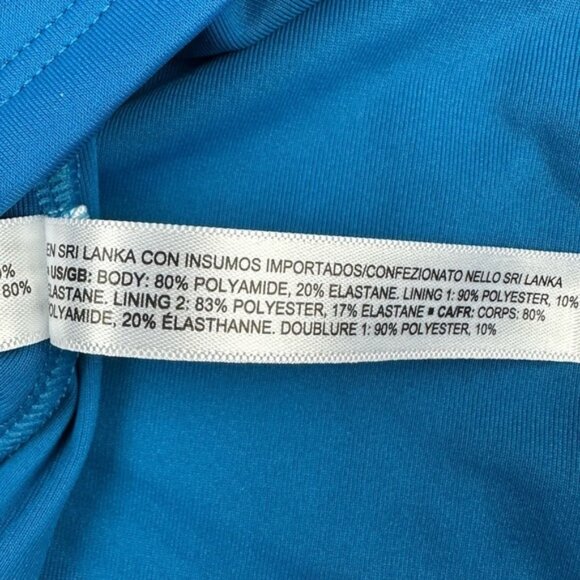 Amazon Essentials Halter Tankini Top Blue Size XS - Picture 5 of 5